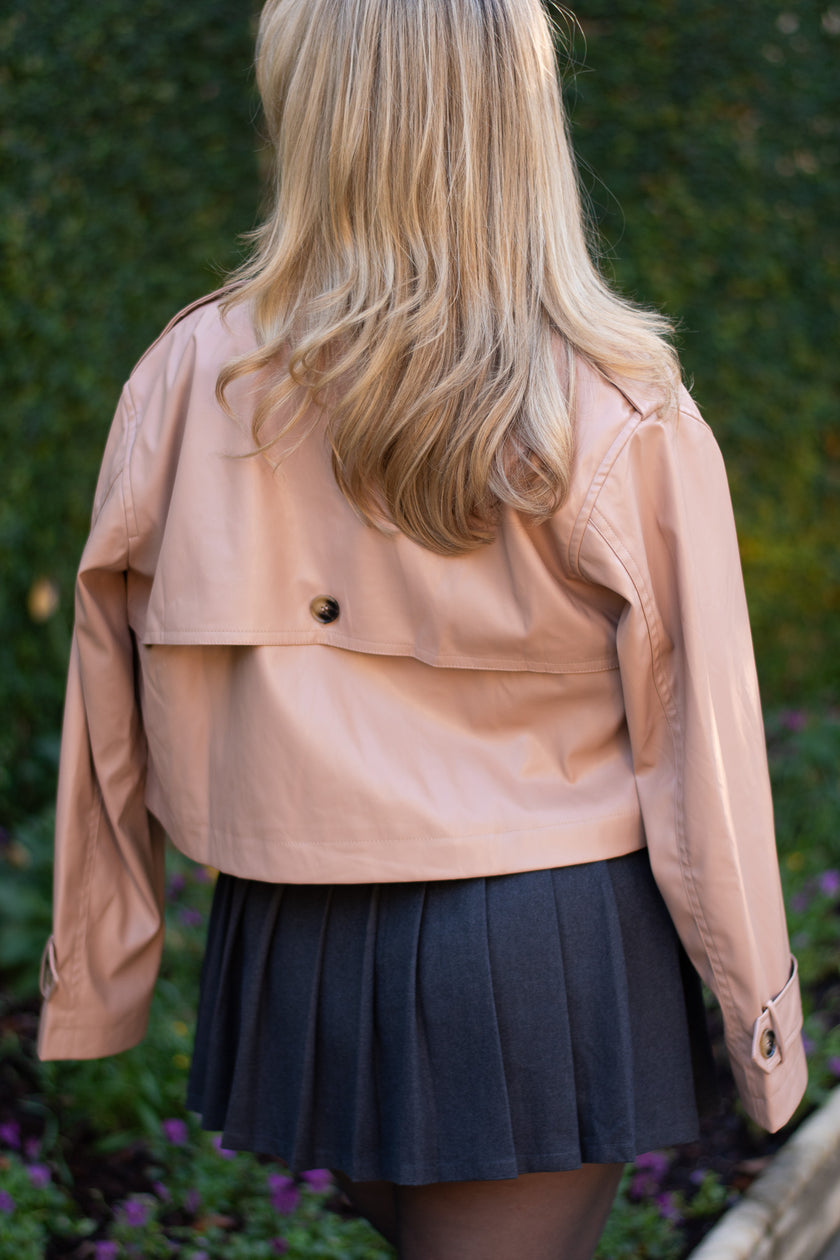 Charcoal Pleated Mini Skirt