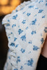 Blue Rose Quilted Puffer Jacket