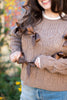 Brown Sweater with Satin Bows