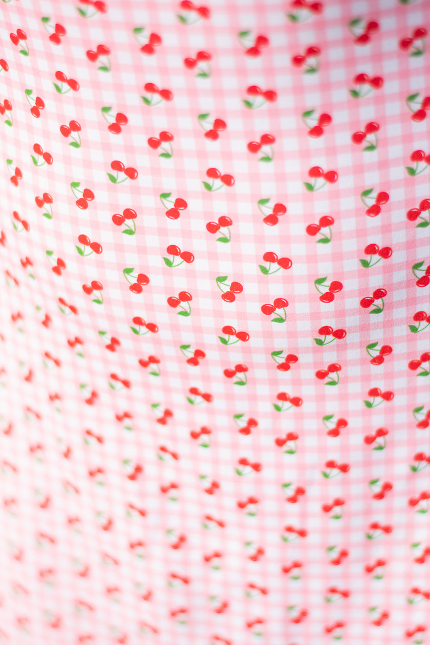 Cherry Print Athleisure Dress