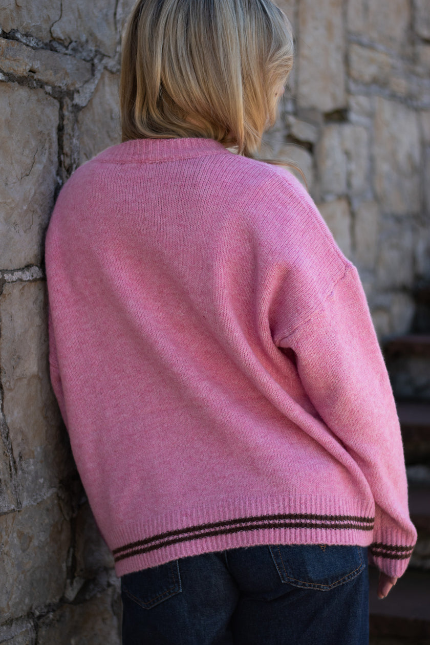 See you, Cowboy! Sweater in French Pink