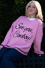 See you, Cowboy! Sweater in French Pink