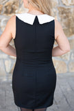 Black Dress with White Collar